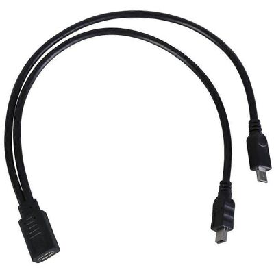 FLAMMKRAFT Câble D'Alimentation Usb-c Vers Usb, Répartiteur Usb Type-c Femelle Vers Usb Mâle, 30 Cm - Publicité FLAMMKRAFT Câble D'Alimentation Usb-c Vers Usb, Répartiteur Usb Type-c Femelle Vers Usb Mâle, 30 Cm - Publicité
