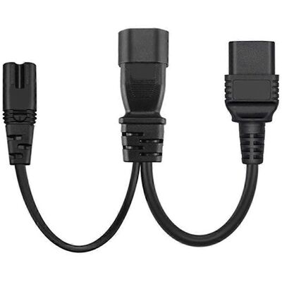 FLAMMKRAFT Adaptateur Secteur Pdu, Répartiteur C14 Mâle Vers C19+c7 Femelle, Cordon D'Alimentation - Publicité FLAMMKRAFT Adaptateur Secteur Pdu, Répartiteur C14 Mâle Vers C19+c7 Femelle, Cordon D'Alimentation - Publicité