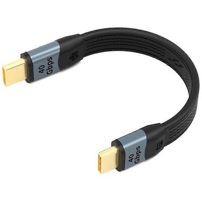 FLAMMKRAFT Câble De Charge Usb 4.0 Usb-c Vers Usb-c, Capacité De Transfert De Données De 40 Gbit/s, Charge Rapide De 100 W, Vidéo 8k - Publicité FLAMMKRAFT Câble De Charge Usb 4.0 Usb-c Vers Usb-c, Capacité De Transfert De Données De 40 Gbit/s, Charge Rapide De 100 W, Vidéo 8k - Publicité