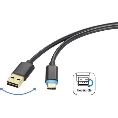 OEM Câble Usb 2.0 Réversible Noir 1,5 M – Connecteur Usb-a Mâle Vers Usb-c Mâle – Modèle Rf-4758090 S687271 - Publicité OEM Câble Usb 2.0 Réversible Noir 1,5 M – Connecteur Usb-a Mâle Vers Usb-c Mâle – Modèle Rf-4758090 S687271 - Publicité