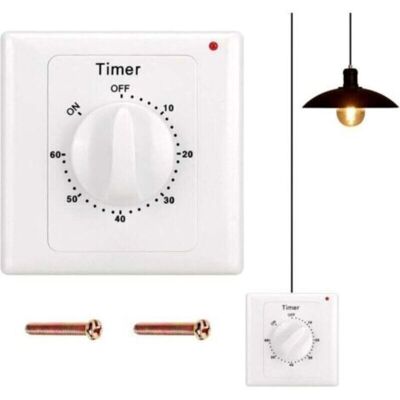 OEM Interrupteur De Compte À Rebours : Minuterie 60 Minutes Interrupteur D'Éclairage Avec Minuterie, Protégé Contre L'Eau, Creuser Des Trous Pour L'Installation Pour Salle De Bain, Ventilateur, Lumières - Publicité OEM Interrupteur De Compte À Rebours : Minuterie 60 Minutes Interrupteur D'Éclairage Avec Minuterie, Protégé Contre L'Eau, Creuser Des Trous Pour L'Installation Pour Salle De Bain, Ventilateur, Lumières - Publicité