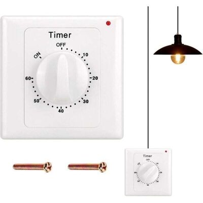 OEM Interrupteur De Compte À Rebours : Minuterie 60 Minutes Interrupteur D'Éclairage Avec Minuterie. Protégé Contre L'Eau. Creuser Des Trous Pour L'Installation Pour Salle De Bain. Ventilateur. Lumières - Publicité OEM Interrupteur De Compte À Rebours : Minuterie 60 Minutes Interrupteur D'Éclairage Avec Minuterie. Protégé Contre L'Eau. Creuser Des Trous Pour L'Installation Pour Salle De Bain. Ventilateur. Lumières - Publicité