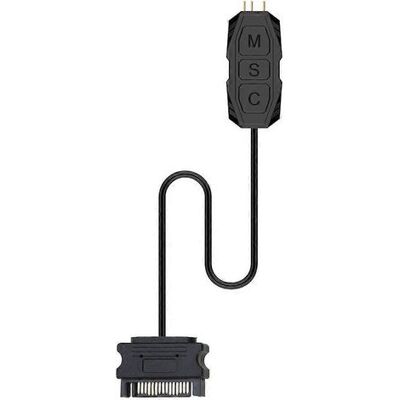 FLAMMKRAFT Contrôleur De Bande Lumineuse Argb Rgb Pour Pc 5v/12v (alimentation Sata/molex) - Publicité FLAMMKRAFT Contrôleur De Bande Lumineuse Argb Rgb Pour Pc 5v/12v (alimentation Sata/molex) - Publicité