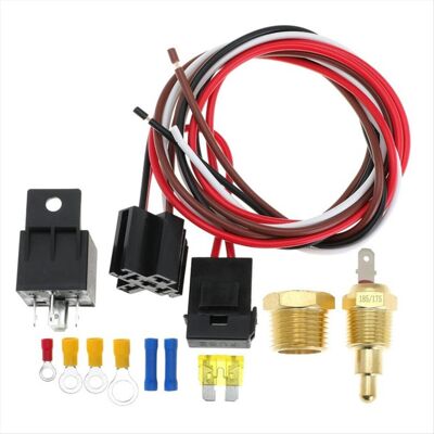 OEM Kit De Relais Pour Ventilateur Électrique 40 A, Kit De Thermostat Pour Ventilateur De Refroidissement Électrique - Publicité OEM Kit De Relais Pour Ventilateur Électrique 40 A, Kit De Thermostat Pour Ventilateur De Refroidissement Électrique - Publicité
