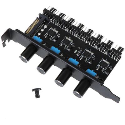 FLAMMKRAFT Adaptateur D'Extension D'Alimentation 1 Vers 8 Pour Ventilateur De Refroidissement Pwm 4 Broches, Alimentation 12 V - Sata - Publicité FLAMMKRAFT Adaptateur D'Extension D'Alimentation 1 Vers 8 Pour Ventilateur De Refroidissement Pwm 4 Broches, Alimentation 12 V - Sata - Publicité