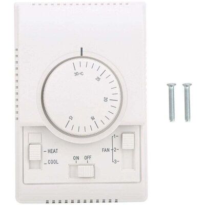 OEM Contrôleur Thermostat Mural Ac 220v 10-30℃ 2 Modes Chauffage Refroidissement 3 Vitesses Ventilateur Mécanique - Publicité OEM Contrôleur Thermostat Mural Ac 220v 10-30℃ 2 Modes Chauffage Refroidissement 3 Vitesses Ventilateur Mécanique - Publicité