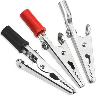 OEM Lot De 22 Pinces Crocodiles, Métal Et Plastique, Rouge Et Noir, Courant 5 A, Pour Soudure Et Test Électrique - Publicité OEM Lot De 22 Pinces Crocodiles, Métal Et Plastique, Rouge Et Noir, Courant 5 A, Pour Soudure Et Test Électrique - Publicité