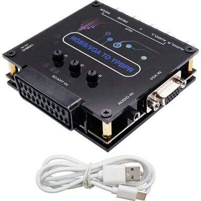 IRISFR Crea Rgbs Vga Scart To Ypbpr Component Converter For Retro Game Console Component - Publicité IRISFR Crea Rgbs Vga Scart To Ypbpr Component Converter For Retro Game Console Component - Publicité