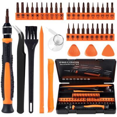 Generic 40pcs Kit Tournevis De Précision, Set Outils Avec Torx T1 T2 T3 T4 T5, T6 T7 T8 T9 T10 T15 T20, Etoile, Etc, Pour Iphone, Switch, Ps4, Mac, Laptop - Publicité Generic 40pcs Kit Tournevis De Précision, Set Outils Avec Torx T1 T2 T3 T4 T5, T6 T7 T8 T9 T10 T15 T20, Etoile, Etc, Pour Iphone, Switch, Ps4, Mac, Laptop - Publicité
