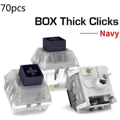 FLAMMKRAFT Interrupteur À Clic Épais Pour Clavier 3 Broches Rgb Smd Compatible Cherry Mx - 70 - Bleu Marine - Publicité FLAMMKRAFT Interrupteur À Clic Épais Pour Clavier 3 Broches Rgb Smd Compatible Cherry Mx - 70 - Bleu Marine - Publicité