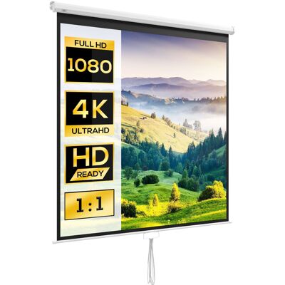 OEM Écran De Projection 99 Pouces 1:1 4k Hd 178x178 Cm - Publicité OEM Écran De Projection 99 Pouces 1:1 4k Hd 178x178 Cm - Publicité