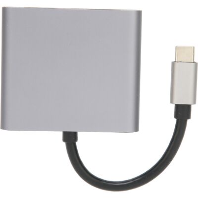 OEM Station D'Accueil Double Hdmi 4k Usb-c, Prend En Charge La Charge Rapide 60 W, Gris Foncé. Publicité OEM Station D'Accueil Double Hdmi 4k Usb-c, Prend En Charge La Charge Rapide 60 W, Gris Foncé. Publicité