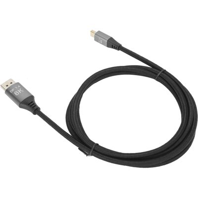 LBVIE Câble Mini Dp Vers Dp Bidirectionnel Version 1.4 Pour Displayport, Ligne 4k À 144 Hz Hd, Pour Ordinateurs, Téléviseurs, Projecteurs Et Moniteurs (2 Mètres) - Publicité LBVIE Câble Mini Dp Vers Dp Bidirectionnel Version 1.4 Pour Displayport, Ligne 4k À 144 Hz Hd, Pour Ordinateurs, Téléviseurs, Projecteurs Et Moniteurs (2 Mètres) - Publicité
