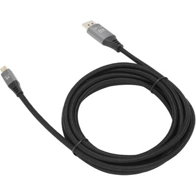 LBVIE Câble Mini Dp Vers Dp Bidirectionnel Version 1.4 Pour Displayport, Ligne 4k À 144 Hz Hd, Pour Ordinateurs, Téléviseurs, Projecteurs Et Moniteurs (3 Mètres) - Publicité LBVIE Câble Mini Dp Vers Dp Bidirectionnel Version 1.4 Pour Displayport, Ligne 4k À 144 Hz Hd, Pour Ordinateurs, Téléviseurs, Projecteurs Et Moniteurs (3 Mètres) - Publicité