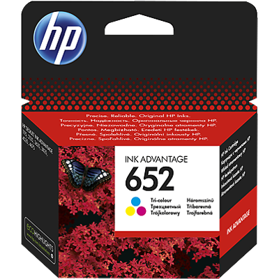 OEM Cartouche D'Encre Hp 652 Tricolore (f6v24ae), Cmj - Publicité OEM Cartouche D'Encre Hp 652 Tricolore (f6v24ae), Cmj - Publicité