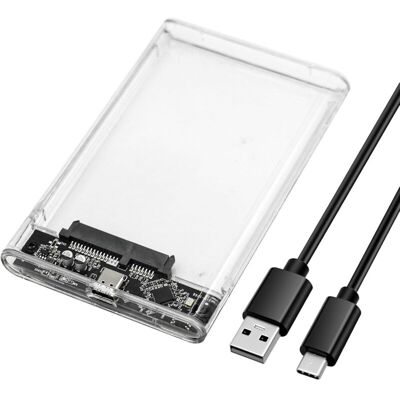 OEM Baie Externe Pour Disque Dur 2,5 Pouces Usb-c 5g, Usb 3.1 Ge1 Sata Pour Ssd 2,5 Pouces Et Hdd Jusqu'à 6 To, Compatible Uasp, Avec Port Usb-c 3.1, Sans Outils - Publicité OEM Baie Externe Pour Disque Dur 2,5 Pouces Usb-c 5g, Usb 3.1 Ge1 Sata Pour Ssd 2,5 Pouces Et Hdd Jusqu'à 6 To, Compatible Uasp, Avec Port Usb-c 3.1, Sans Outils - Publicité