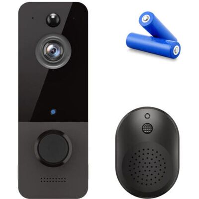 SANS MARQUE Sonnette Vidéo Sans Fil, Caméra De Surveillance Intérieure/extérieure Avec Carillon, Audio Bidirectionnel, Détection Humaine Ia, Vision Nocturne, Alertes Instantanées, Vue En Direct, Stockag - Publicité SANS MARQUE Sonnette Vidéo Sans Fil, Caméra De Surveillance Intérieure/extérieure Avec Carillon, Audio Bidirectionnel, Détection Humaine Ia, Vision Nocturne, Alertes Instantanées, Vue En Direct, Stockag - Publicité