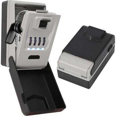 OEM Key Box With Code & Lighting – Aluminium Alloy Secure Wall Key Box, Waterproof & Weatherproof – Outdoor Security Key Box For Home, Garage & Office-dou - Publicité OEM Key Box With Code & Lighting – Aluminium Alloy Secure Wall Key Box, Waterproof & Weatherproof – Outdoor Security Key Box For Home, Garage & Office-dou - Publicité