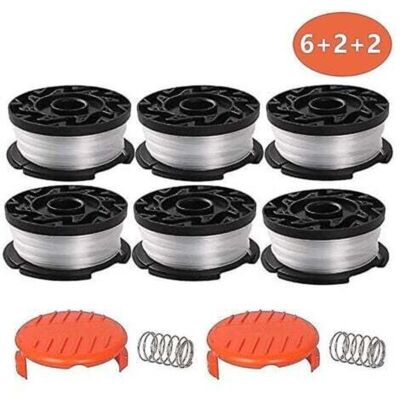 OEM 6 Pack Line Spool With 2 Covers For Replace Black Decker Grass Trimmers - Publicité OEM 6 Pack Line Spool With 2 Covers For Replace Black Decker Grass Trimmers - Publicité