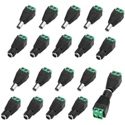 SCORPIO 10 Paire 5.5 X 2.1mm 12v Dc Connecteur D'Alimentation Mâle Et Femelle, Fiche Prise Adaptateur Vis Borne Connecteur - Publicité SCORPIO 10 Paire 5.5 X 2.1mm 12v Dc Connecteur D'Alimentation Mâle Et Femelle, Fiche Prise Adaptateur Vis Borne Connecteur - Publicité