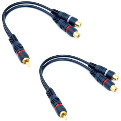 OEM 2 Pcs Câble Rca Vers Double Femelle, Répartiteur De Câble Audio Adaptateur R-c-a Jack 3.5, Bleu Foncé - 15 Cm, Fil Musique Rca Double Pour Les Lecteurs Cd, Mp3 Et Autres Sources Audio Stéréo - Publicité OEM 2 Pcs Câble Rca Vers Double Femelle, Répartiteur De Câble Audio Adaptateur R-c-a Jack 3.5, Bleu Foncé - 15 Cm, Fil Musique Rca Double Pour Les Lecteurs Cd, Mp3 Et Autres Sources Audio Stéréo - Publicité