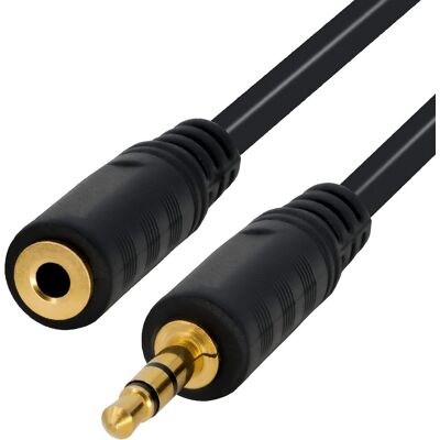 OEM 1 Câble De Rallonge Audio,jack Stéréo 3,5 Mm Mâle Vers Femelle,câble Aux Noir,extension Sonore Pour Écouteurs - Publicité OEM 1 Câble De Rallonge Audio,jack Stéréo 3,5 Mm Mâle Vers Femelle,câble Aux Noir,extension Sonore Pour Écouteurs - Publicité