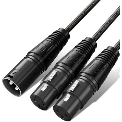 OEM 1 Câble Répartiteur Xlr,connecteurs Nickelés,cuivre Ofc Blindé,4,5 M,pour Microphone Et Console - Publicité OEM 1 Câble Répartiteur Xlr,connecteurs Nickelés,cuivre Ofc Blindé,4,5 M,pour Microphone Et Console - Publicité