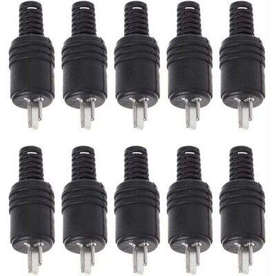 OEM Adaptateur Et Connecteur Pour Câble Courant Faible10 Pièces 2 Broches Din Haut-parleur Fiche 2 Broches Prise Hifi Câble De Haut-parleur Connecteur À Souder - Publicité OEM Adaptateur Et Connecteur Pour Câble Courant Faible10 Pièces 2 Broches Din Haut-parleur Fiche 2 Broches Prise Hifi Câble De Haut-parleur Connecteur À Souder - Publicité