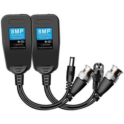 FLAMMKRAFT Adaptateur Secteur Vidéo Longue Distance, Balun D'Alimentation Vidéo Passif, Connecteurs Audio - Publicité FLAMMKRAFT Adaptateur Secteur Vidéo Longue Distance, Balun D'Alimentation Vidéo Passif, Connecteurs Audio - Publicité