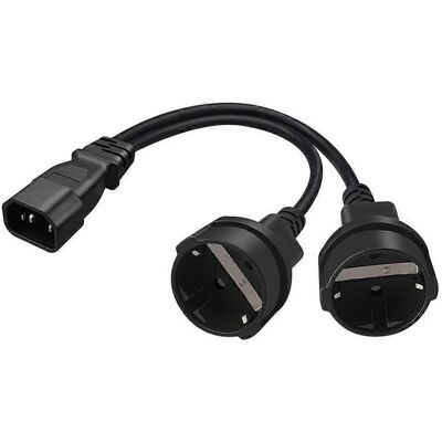 FLAMMKRAFT Câble Adaptateur Secteur Flexible, Prise Iec320 C14 Vers Prise Jack 4,0 Mm Standard Ue - Publicité FLAMMKRAFT Câble Adaptateur Secteur Flexible, Prise Iec320 C14 Vers Prise Jack 4,0 Mm Standard Ue - Publicité