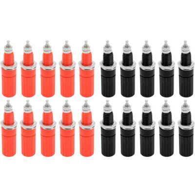 SCORPIO Lot De 10 4mm Fiche Banane Douille, Fiche Banane Femelle, 4mm Fiche Enceinte, Haut-parleur Reliure Femelle Post Socket Jack Pour 4mm Banana Fiche Connecteur(rouge Noir) - Publicité SCORPIO Lot De 10 4mm Fiche Banane Douille, Fiche Banane Femelle, 4mm Fiche Enceinte, Haut-parleur Reliure Femelle Post Socket Jack Pour 4mm Banana Fiche Connecteur(rouge Noir) - Publicité