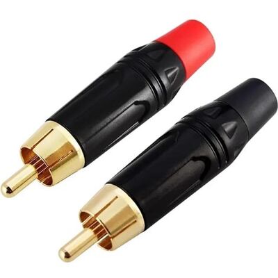 SANS MARQUE 2 Pcs Fiches Rca, Connecteurs Mâles À Souder Plaqués Or Pour Audio Phono, Connecteur De Câble Jack Rca - Publicité SANS MARQUE 2 Pcs Fiches Rca, Connecteurs Mâles À Souder Plaqués Or Pour Audio Phono, Connecteur De Câble Jack Rca - Publicité