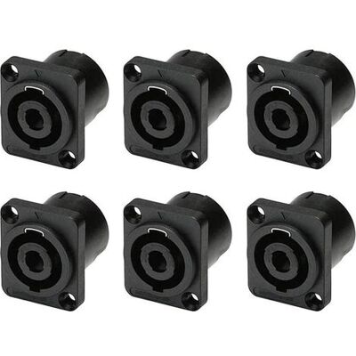 SANS MARQUE 6 Pcs 4 Pôles Connecteur De Prise À Montage Sur Panneau Speakon,haut-parleur Audio Femelle À 4 Broches Ronde Jack Adaptateur De Verrouillage Par Torsion Pour Nl4mp,nl4mpr,nl4fc,nl4fx,nlt4x - Publicité SANS MARQUE 6 Pcs 4 Pôles Connecteur De Prise À Montage Sur Panneau Speakon,haut-parleur Audio Femelle À 4 Broches Ronde Jack Adaptateur De Verrouillage Par Torsion Pour Nl4mp,nl4mpr,nl4fc,nl4fx,nlt4x - Publicité