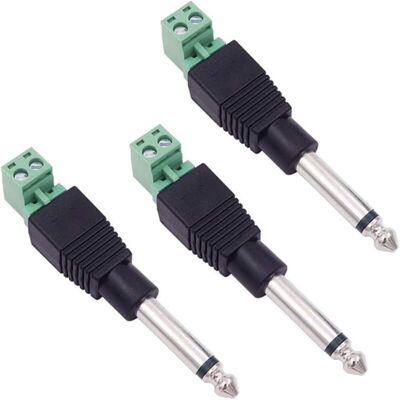 OEM 3 Pcs 6.35mm Remplacement Réparation Prise Jack Ts 2 Pôles Mono Prise Mâle 1/4 " 6.35mm Borne Sans Soudure Pour Microphone Haut-parleur Câble Audio Réparation - Publicité OEM 3 Pcs 6.35mm Remplacement Réparation Prise Jack Ts 2 Pôles Mono Prise Mâle 1/4 " 6.35mm Borne Sans Soudure Pour Microphone Haut-parleur Câble Audio Réparation - Publicité
