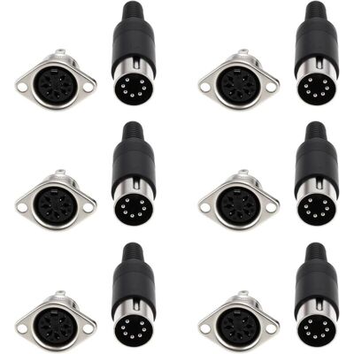OEM Adaptateurs Din 7 Broches Mâles Et Femelles À Souder - Lot De 6 Pour Montage Panneau, Équipements Numériques Et Signaux Vidéo -ulisem - Publicité OEM Adaptateurs Din 7 Broches Mâles Et Femelles À Souder - Lot De 6 Pour Montage Panneau, Équipements Numériques Et Signaux Vidéo -ulisem - Publicité