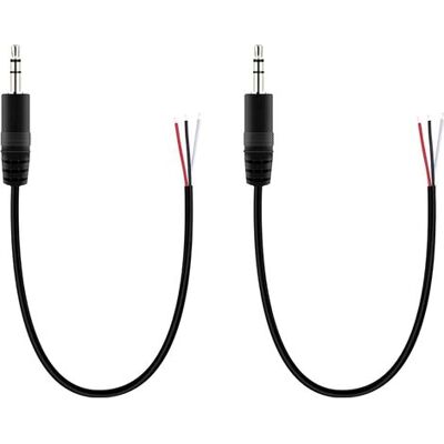 SANS MARQUE 2 Pièces Fiche Mâle 3.5 Mm À Fil Nu, 30 Cm Trs 3 Pôles Stéréo 1/8" Connecteur Jack Pour Réparation De Câble Audio - Publicité SANS MARQUE 2 Pièces Fiche Mâle 3.5 Mm À Fil Nu, 30 Cm Trs 3 Pôles Stéréo 1/8" Connecteur Jack Pour Réparation De Câble Audio - Publicité