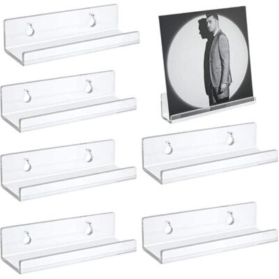 SCORPIO 6 Pièces Support Mural Pour Disques Vinyles Étagère Pour Disques Support Mural En Acrylique Support De Stockage Disque Vinyle Transparent Étagères Flottantes Pour L'Affichage Dans Les La Aison - Publicité SCORPIO 6 Pièces Support Mural Pour Disques Vinyles Étagère Pour Disques Support Mural En Acrylique Support De Stockage Disque Vinyle Transparent Étagères Flottantes Pour L'Affichage Dans Les La Aison - Publicité