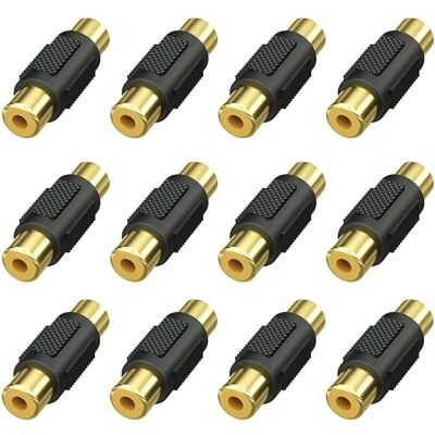 OEM 12 Pièces Coupleur Rca Femelle, Connecteur Adaptateur Rca Femelle Vers Rca Femelle Pour Haut-parleur, Câble Rca, Phono, Amplificateur-dou - Publicité OEM 12 Pièces Coupleur Rca Femelle, Connecteur Adaptateur Rca Femelle Vers Rca Femelle Pour Haut-parleur, Câble Rca, Phono, Amplificateur-dou - Publicité