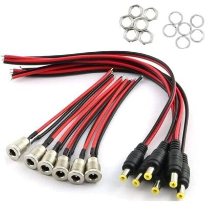 SCORPIO Kit D'Adaptateurs De Montage Dc, 6 X Fiches Creuses Dc (avec Cable) 6 X Prise Jack D'Alimentation Dc Adaptateur De Prise Dc 5,5 X 2,1 Mm Pour Audio/vidéo/téléphone Portable/caméras De Surveillance - Publicité SCORPIO Kit D'Adaptateurs De Montage Dc, 6 X Fiches Creuses Dc (avec Cable) 6 X Prise Jack D'Alimentation Dc Adaptateur De Prise Dc 5,5 X 2,1 Mm Pour Audio/vidéo/téléphone Portable/caméras De Surveillance - Publicité