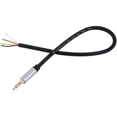 FLAMMKRAFT Câble Audio Avec Prise Jack Mâle 3,5 Mm Et Fils Nus Pour Réparation D'Écouteurs Et De Microphones - Publicité FLAMMKRAFT Câble Audio Avec Prise Jack Mâle 3,5 Mm Et Fils Nus Pour Réparation D'Écouteurs Et De Microphones - Publicité