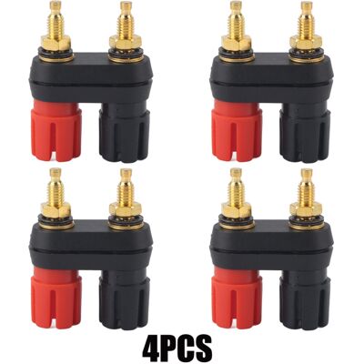 OEM Bornier De Connexion Pour Haut-parleur, Amplificateur De Puissance, Prise Banane 2 Voies (4 Pièces) - Publicité OEM Bornier De Connexion Pour Haut-parleur, Amplificateur De Puissance, Prise Banane 2 Voies (4 Pièces) - Publicité