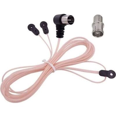 OEM Antenne Fm Intérieure Antenne Dipôle En Forme De Y 75 Ohm F Connecteur Male Cable Coaxial Antenne Radio Fm Pour Récepteur Av Stéréo Amplificateur De Cinéma Maison - Publicité OEM Antenne Fm Intérieure Antenne Dipôle En Forme De Y 75 Ohm F Connecteur Male Cable Coaxial Antenne Radio Fm Pour Récepteur Av Stéréo Amplificateur De Cinéma Maison - Publicité
