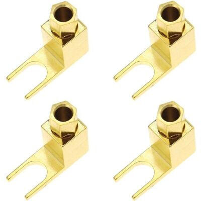 OEM Lot De 4 Pièces 4mm Connecteur De Câble De Haut-parleur, Adaptateur Banane Vers Pelle Haut De Gamme, Câble De Haut-parleur, Fourche À Pelle À Angle - Publicité OEM Lot De 4 Pièces 4mm Connecteur De Câble De Haut-parleur, Adaptateur Banane Vers Pelle Haut De Gamme, Câble De Haut-parleur, Fourche À Pelle À Angle - Publicité