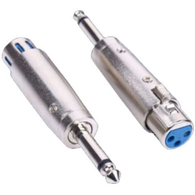 SCORPIO 2pcs 3 Broches Xlr Prise Femelle Vers 6.35mm Mono Jack Adaptateur De Prise - Publicité SCORPIO 2pcs 3 Broches Xlr Prise Femelle Vers 6.35mm Mono Jack Adaptateur De Prise - Publicité