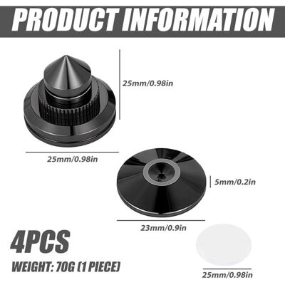 OEM Lot De 4 Pointes Pour Caisson De Basses : 8 Tapis Antidérapants Et 4 Coussinets De Base, Support De Haut-parleur Anti-vibrations, Hauteur Non Réglable, Pics D'Enceinte Pour Appareils Hi-fi - Publicité OEM Lot De 4 Pointes Pour Caisson De Basses : 8 Tapis Antidérapants Et 4 Coussinets De Base, Support De Haut-parleur Anti-vibrations, Hauteur Non Réglable, Pics D'Enceinte Pour Appareils Hi-fi - Publicité