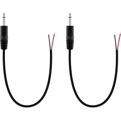 SANS MARQUE 2 Pièces Fiche Mâle 3.5 Mm À Fil Nu Extrémité Ouverte, 25 Cm Ts 2 Pôles Mono 1/8" Connecteur Jack Pour Réparation De Câble Audio - Publicité SANS MARQUE 2 Pièces Fiche Mâle 3.5 Mm À Fil Nu Extrémité Ouverte, 25 Cm Ts 2 Pôles Mono 1/8" Connecteur Jack Pour Réparation De Câble Audio - Publicité