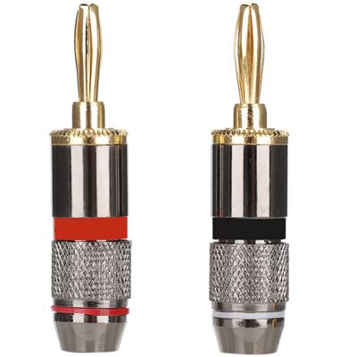 OEM Connecteur De Câble Audio Pour Haut-parleur, Fiche Banane En Cuivre Pur Plaqué Or 24 Carats - Publicité OEM Connecteur De Câble Audio Pour Haut-parleur, Fiche Banane En Cuivre Pur Plaqué Or 24 Carats - Publicité