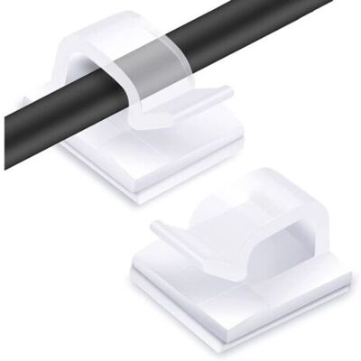 SCORPIO 100pcs Clips Câbles,attache Cable Adhesif Rangement De Accroche Cable Fixation Auto Collant - Publicité SCORPIO 100pcs Clips Câbles,attache Cable Adhesif Rangement De Accroche Cable Fixation Auto Collant - Publicité