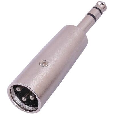 ALLAUVE Adaptateur Audio Trs Mâle 6,35 Mm Vers Xlr Mâle Pour Tables De Mixage Et Microphones - Publicité ALLAUVE Adaptateur Audio Trs Mâle 6,35 Mm Vers Xlr Mâle Pour Tables De Mixage Et Microphones - Publicité