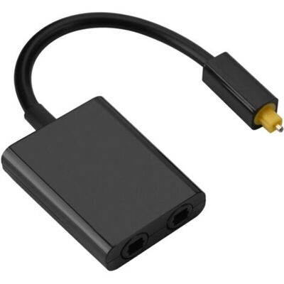SCORPIO Adaptateur De Câble Audio Optique Numérique Toslink À Double Port 1 Entrée 2 Sorties Noir - Publicité SCORPIO Adaptateur De Câble Audio Optique Numérique Toslink À Double Port 1 Entrée 2 Sorties Noir - Publicité